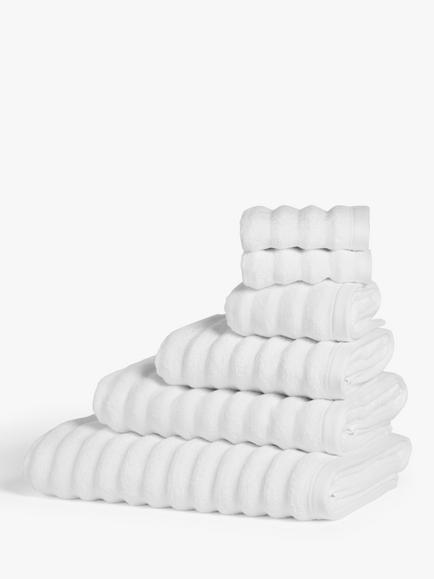 John Lewis Luxury Spa Towels containing TENCEL™ Modal, White