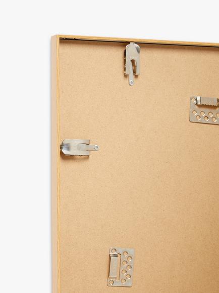 John Lewis Aluminium Poster Frame & Mount, Oak Effect - view 2, Oak Effect