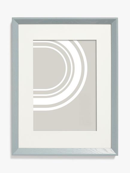 John Lewis Isla Poster Frame & Mount, FSC-Certified (Oak Wood) - view 2, Grey