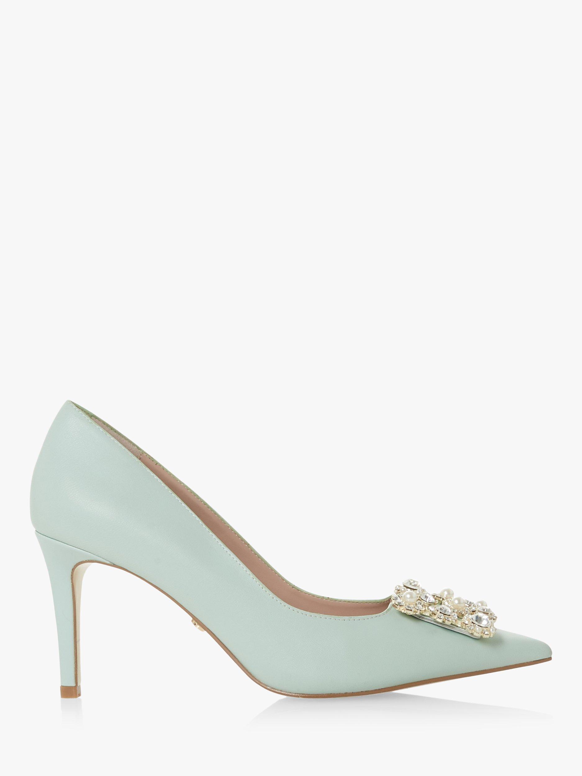 Dune Bettie Suede Stiletto Court Shoes
