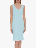 Gina Bacconi Merna Sleeveless Moss Crepe Shift Dress