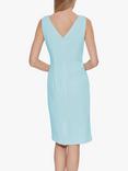 Gina Bacconi Merna Sleeveless Moss Crepe Shift Dress