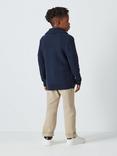 John Lewis Heirloom Collection Kids' Shawl Cardigan, Navy