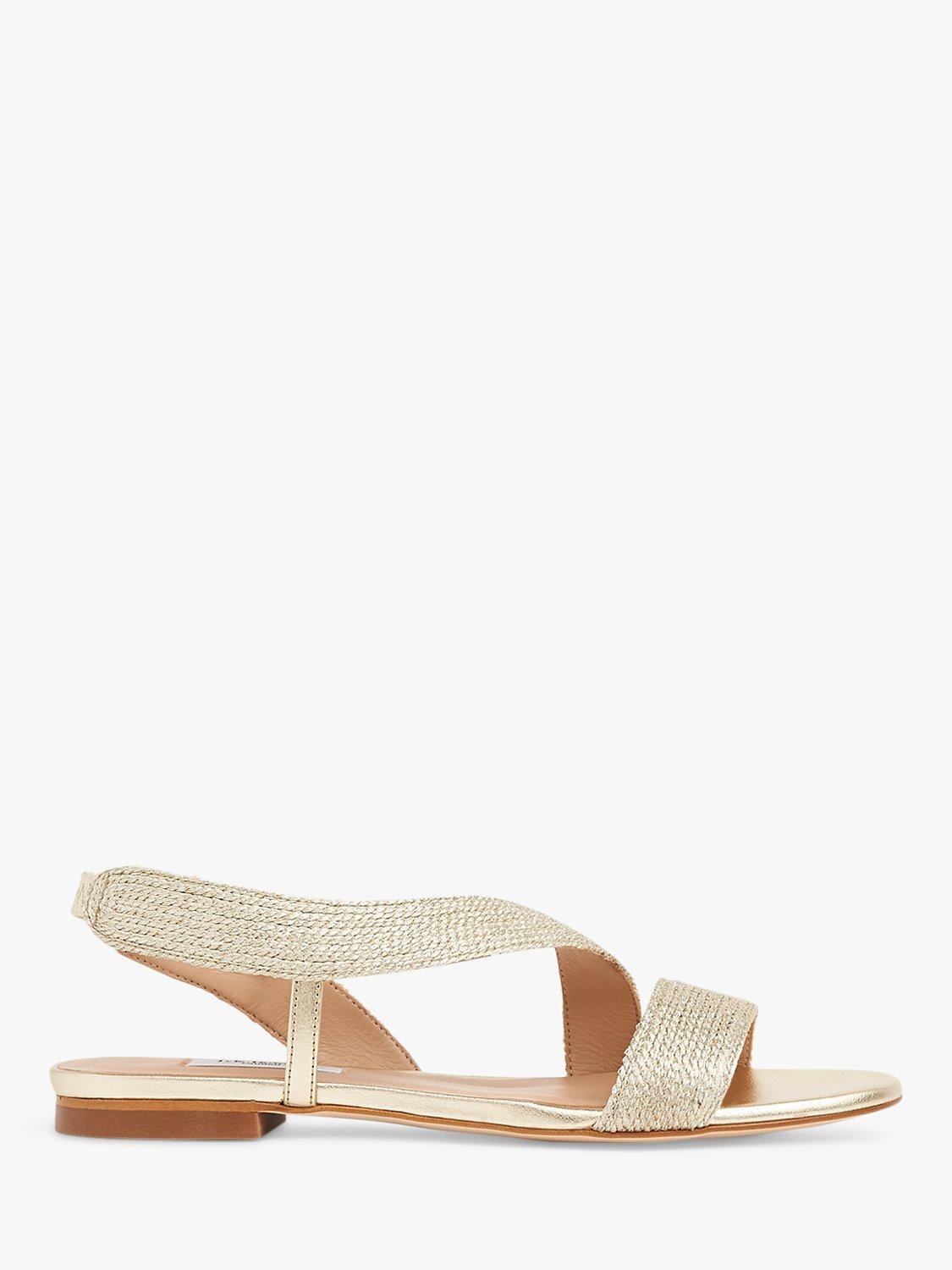 Product image 1 of 4, which shows L.K.Bennett Rachel Rope Sandals, Soft Gold, 2