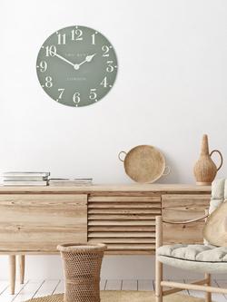 Thomas Kent Arabic Numeral Wall Clock - view 2, Seagrass