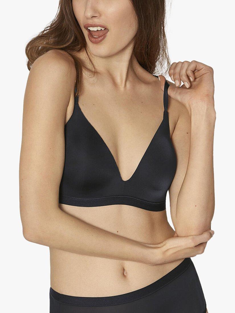 Product image 1 of 6, which shows sloggi Wow 2.0 Comfort Padded Bra, Black, S