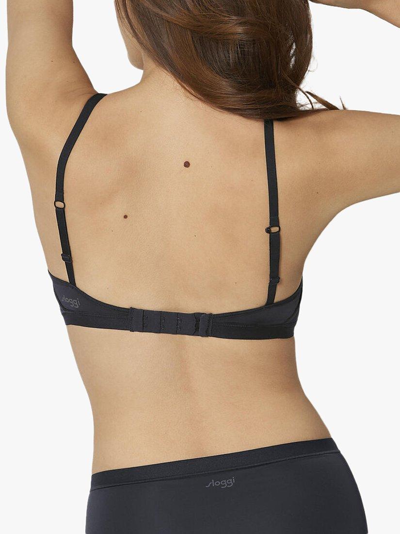 Product image 3 of 6, which shows sloggi Wow 2.0 Comfort Padded Bra, Black, S
