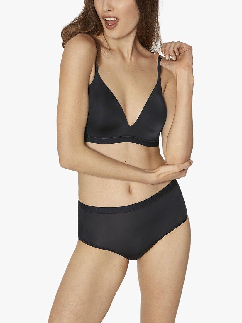 Product image 5 of 6, which shows sloggi Wow 2.0 Comfort Padded Bra, Black, S