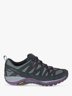 Merrell Siren Sport Women's Waterproof Gore-Tex Walking Shoes, Black/Blackberry, Black/Blackberry