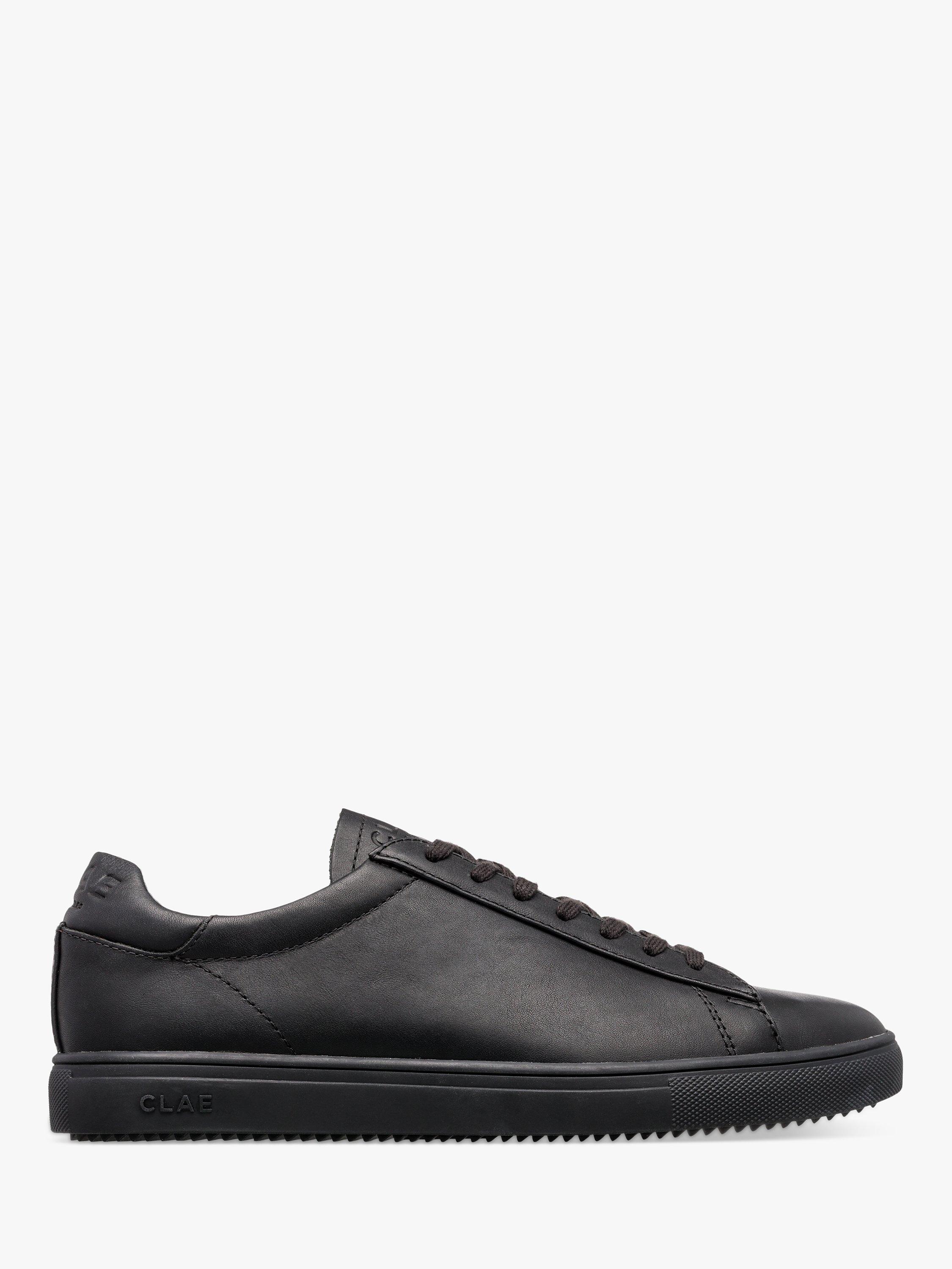 CLAE Bradley Essentials Water Repellent Leather Trainers, Black
