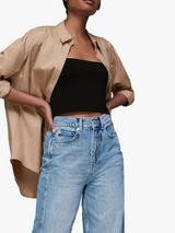Whistles High Waist Barrel Leg Jeans