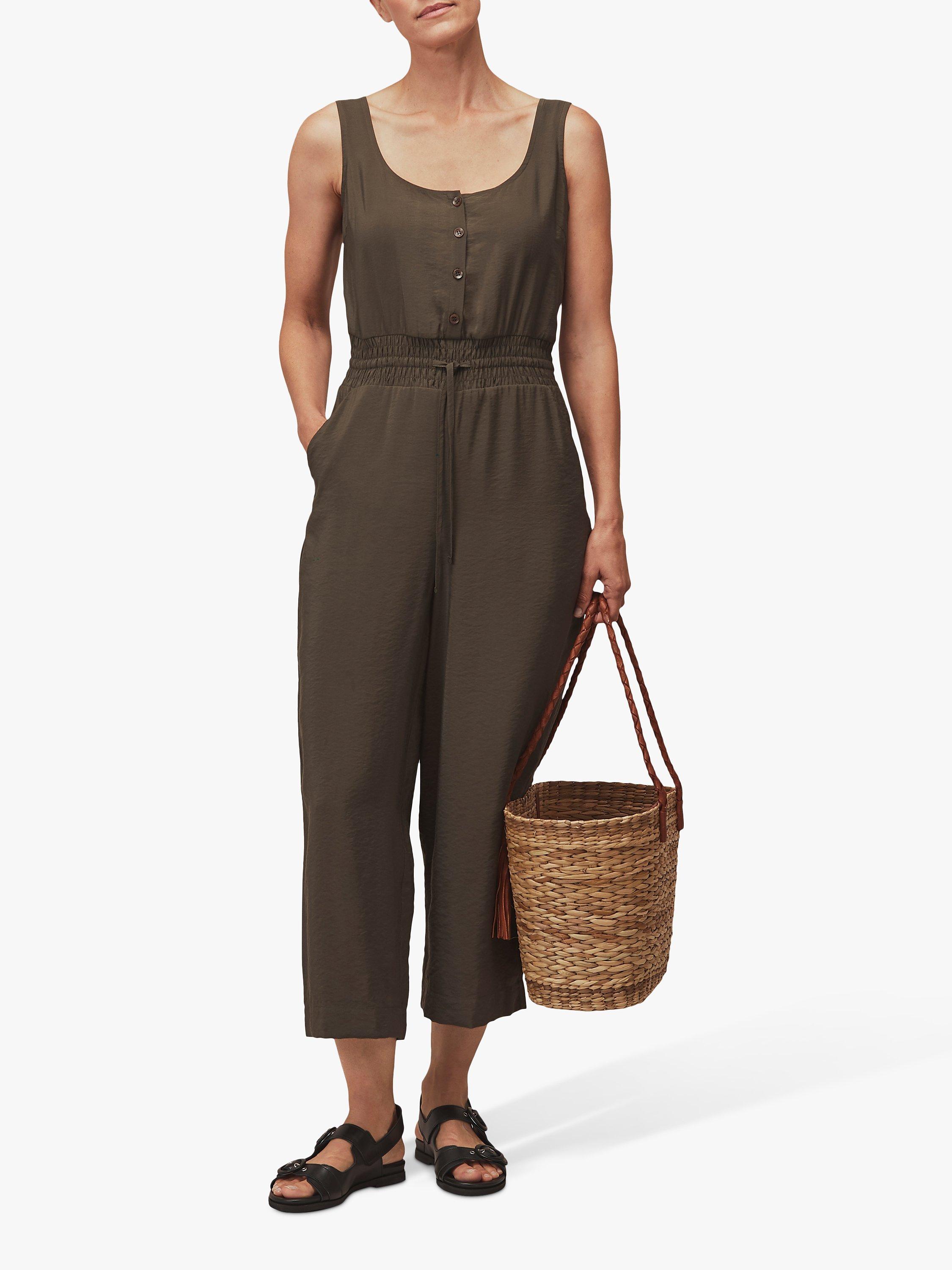 Whistles Quinn Jumpsuit, Khaki