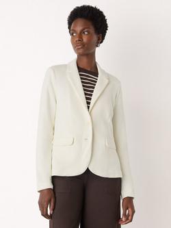 Whistles Slim Jersey Jacket, Ivory