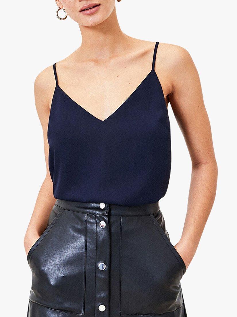 Oasis V-Neck Camisole Top, Navy