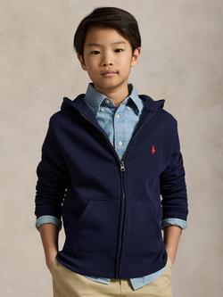 Polo Ralph Lauren Kids' Cotton Blend Fleece Hoodie, Navy