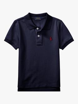 Polo Ralph Lauren Kids' Cotton Polo Shirt, Navy