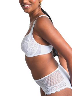 Maison Lejaby Gaby High Waisted Briefs, Blanc - view 2, Blanc