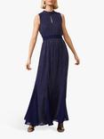 Phase Eight Collection 8 Pippa Spot Print Blouson Maxi Dress, Cobalt