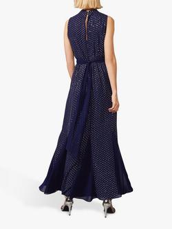 Phase Eight Collection 8 Pippa Spot Print Blouson Maxi Dress, Cobalt - view 2, Cobalt