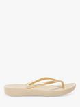 FitFlop IQushion Ergonomic Flip Flops, Gold