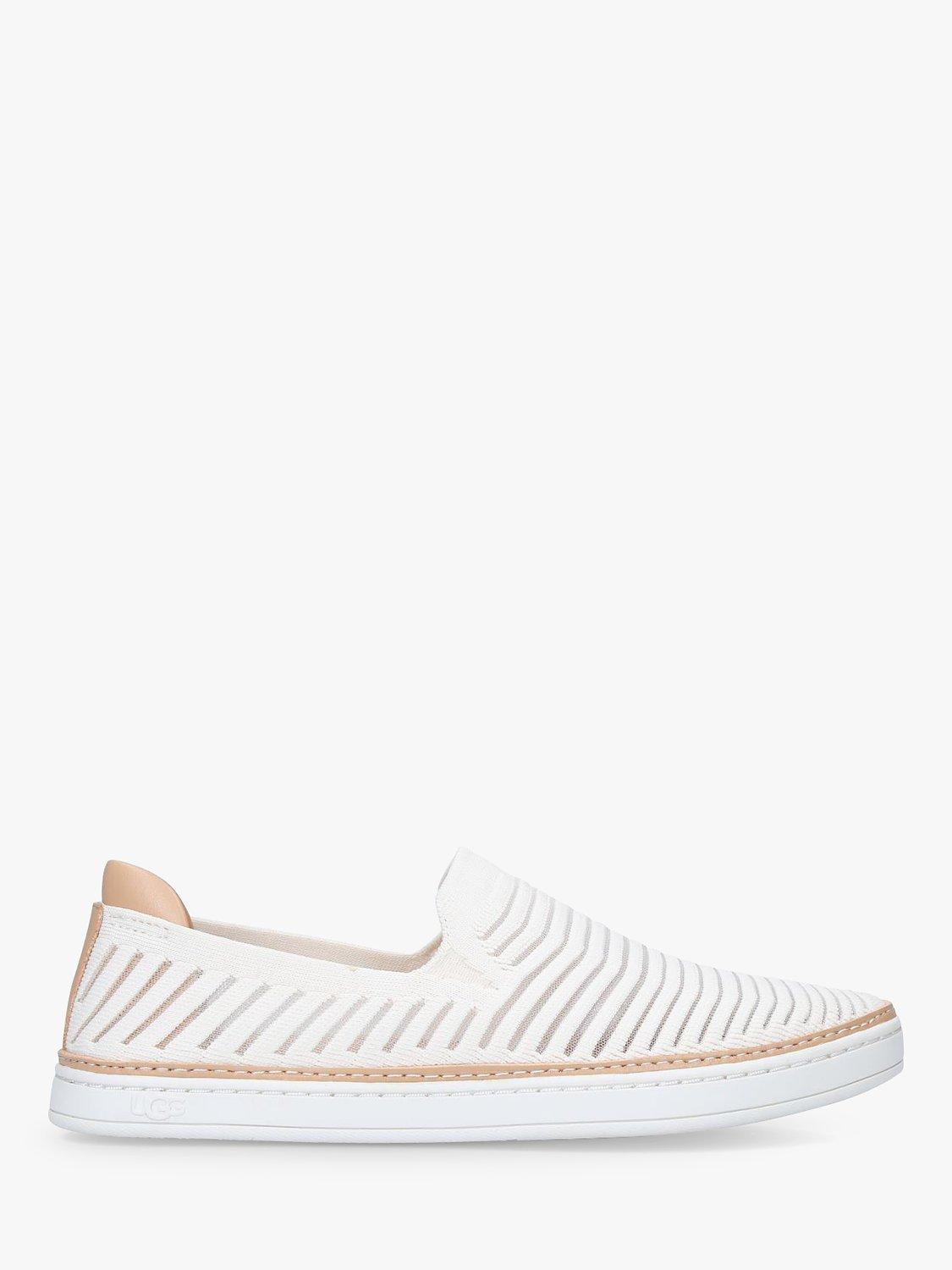 UGG Sammy Breeze Slip On Fabric Trainers, White
