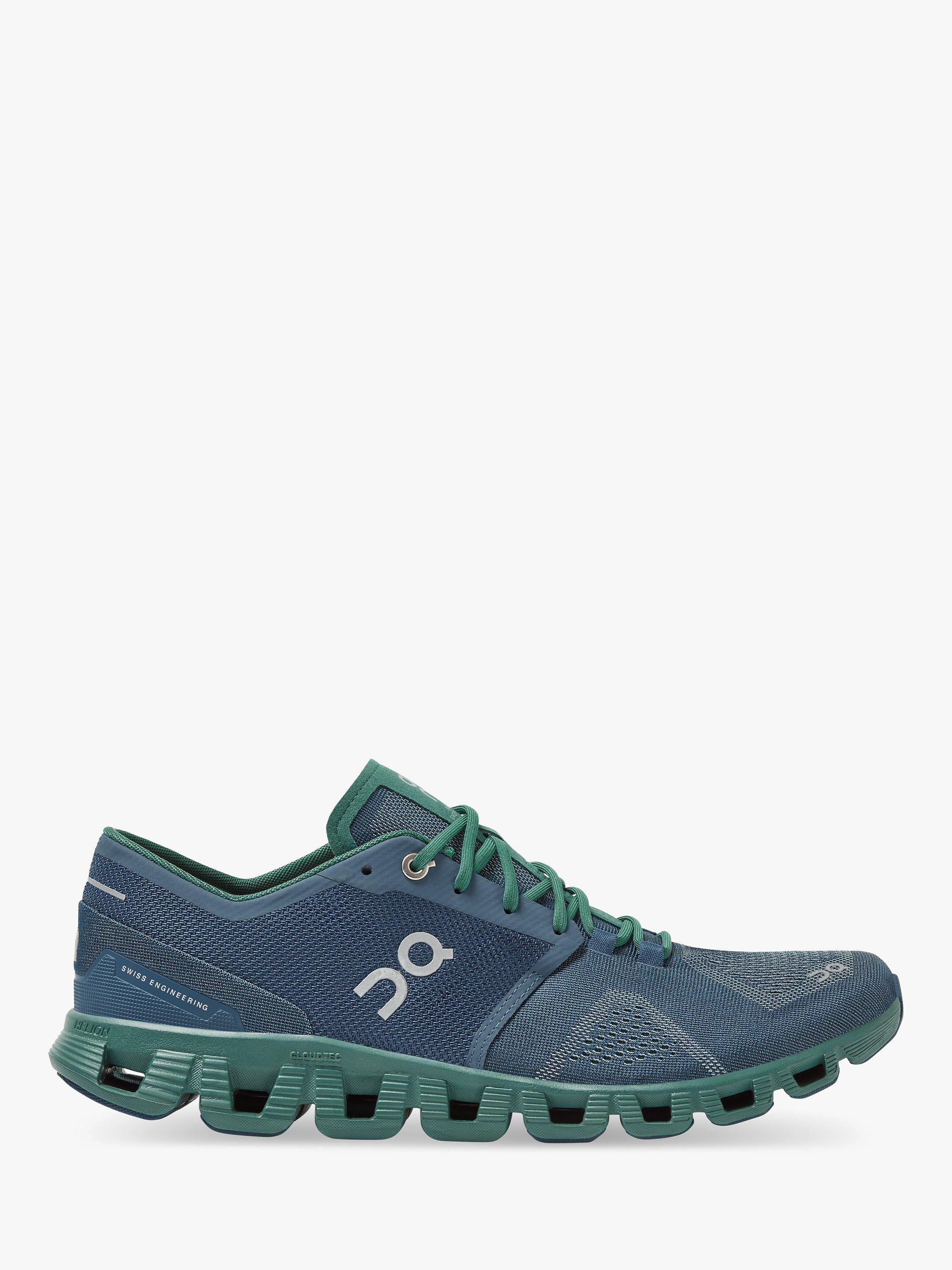 On Cloud X Men's Cross Trainers, Storm/Tide