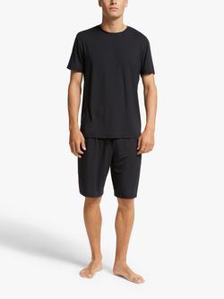 John Lewis Ultra Soft Modal Lounge Crew Neck T-Shirt containing TENCEL™ Modal, Black - view 2, Black