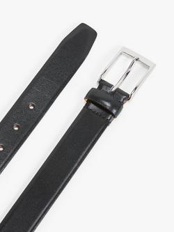 John Lewis Made in England 30mm Formal Leather Belt - view 2, Black