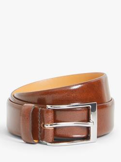 John Lewis Made in England 30mm Formal Leather Belt, Tan