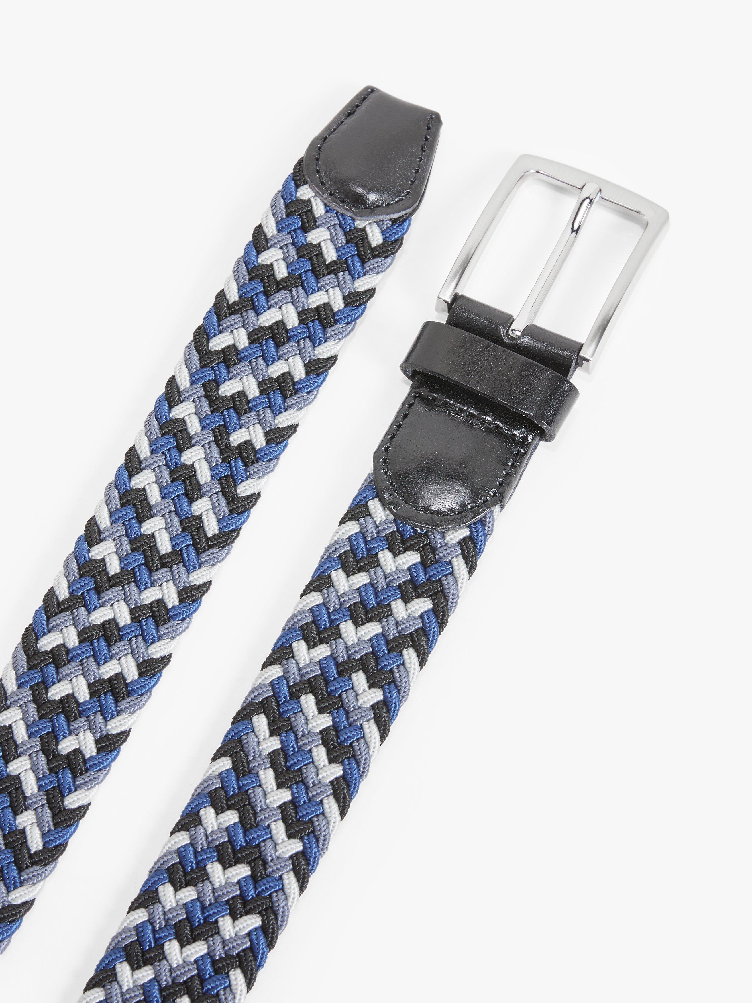 John Lewis 35mm Woven Belt, Blue/Multi, S