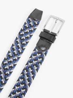 John Lewis 35mm Woven Belt - view 2, Blue/Multi