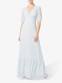Maids to Measure Mathilda Chiffon Dress, Dove Grey, Dove Grey
