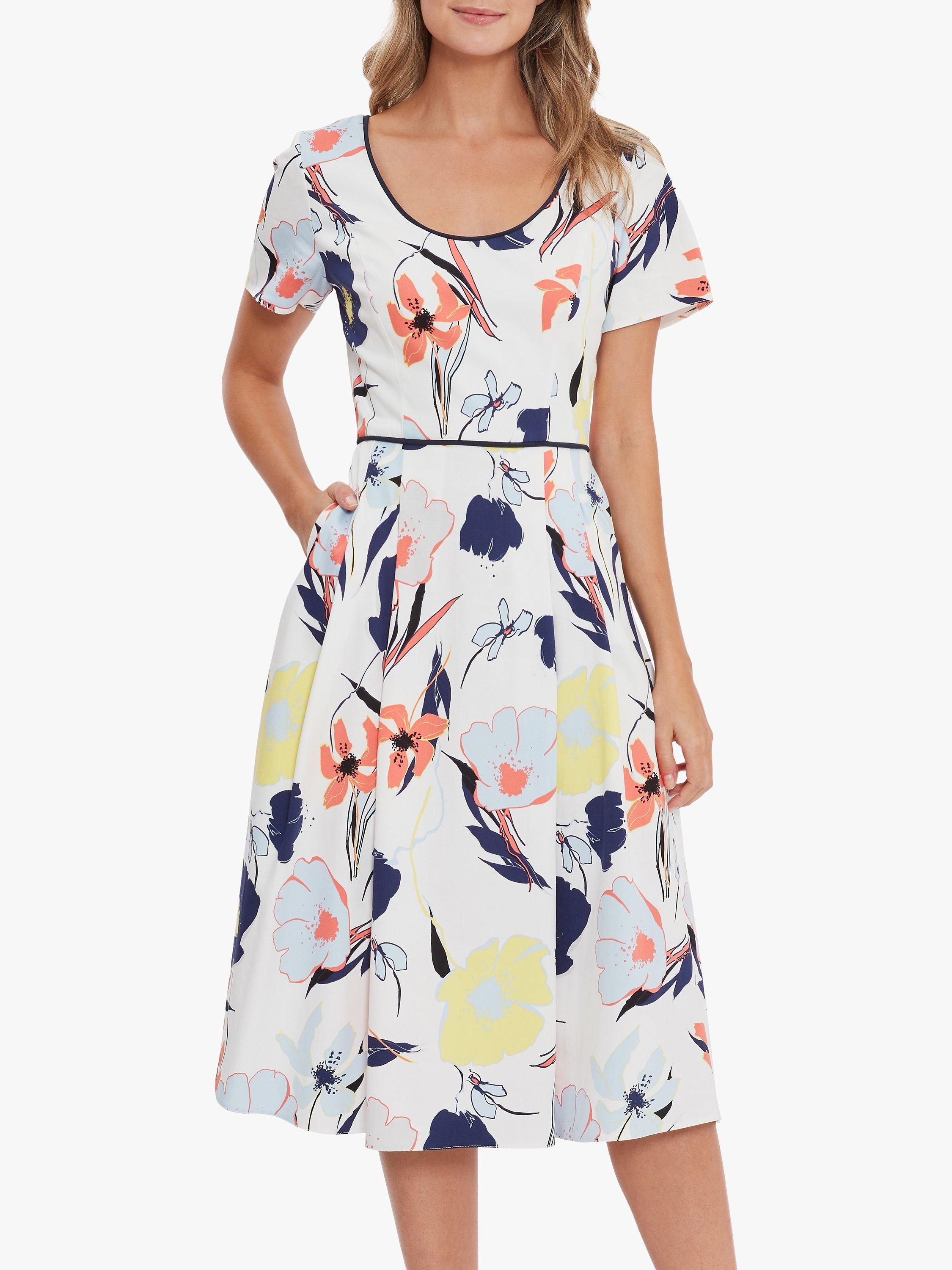 Gina Bacconi Kylie Floral Midi Dress, Multi
