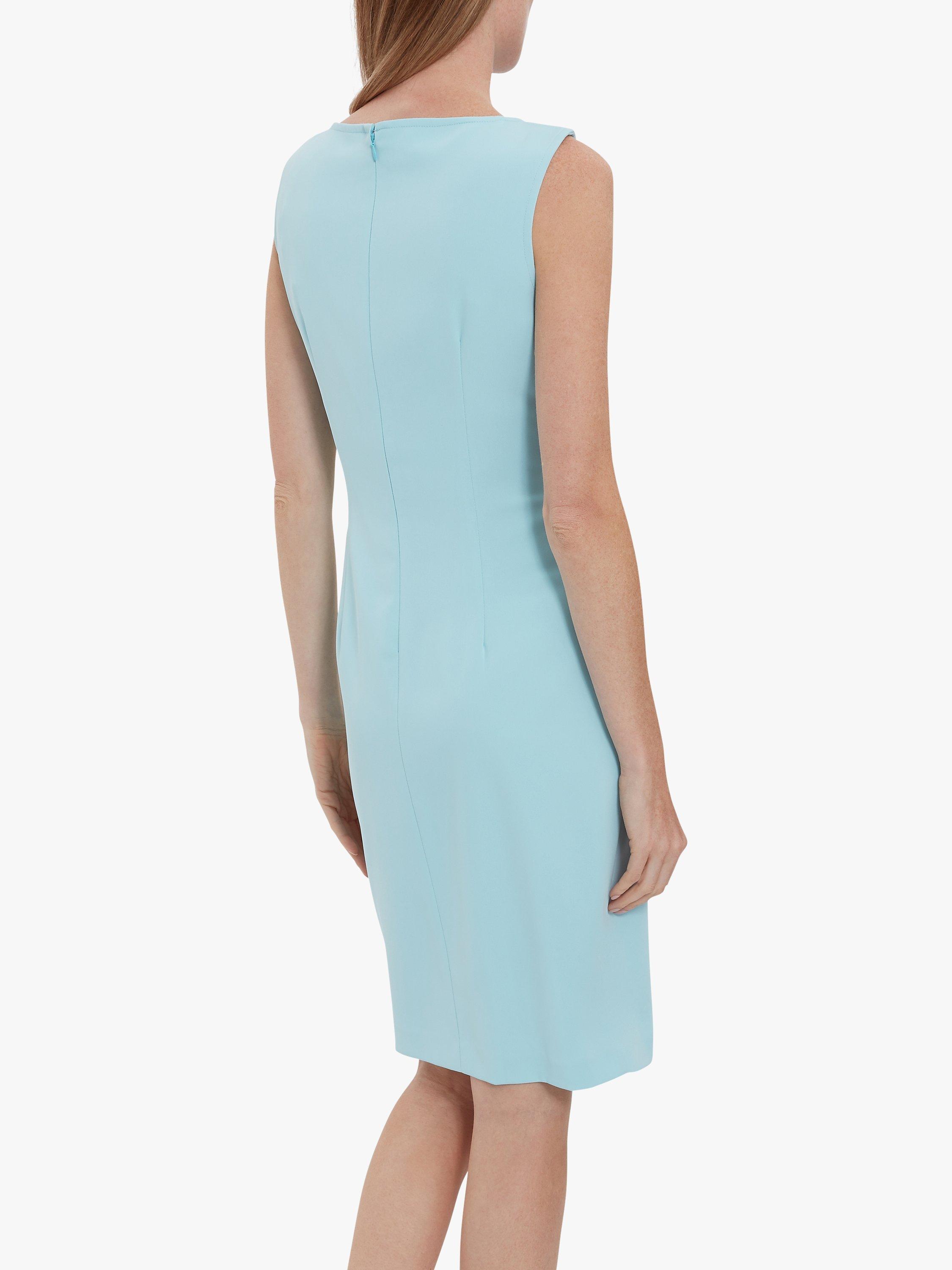 Gina Bacconi Mykia Button Midi Dress, Ice Blue, 18