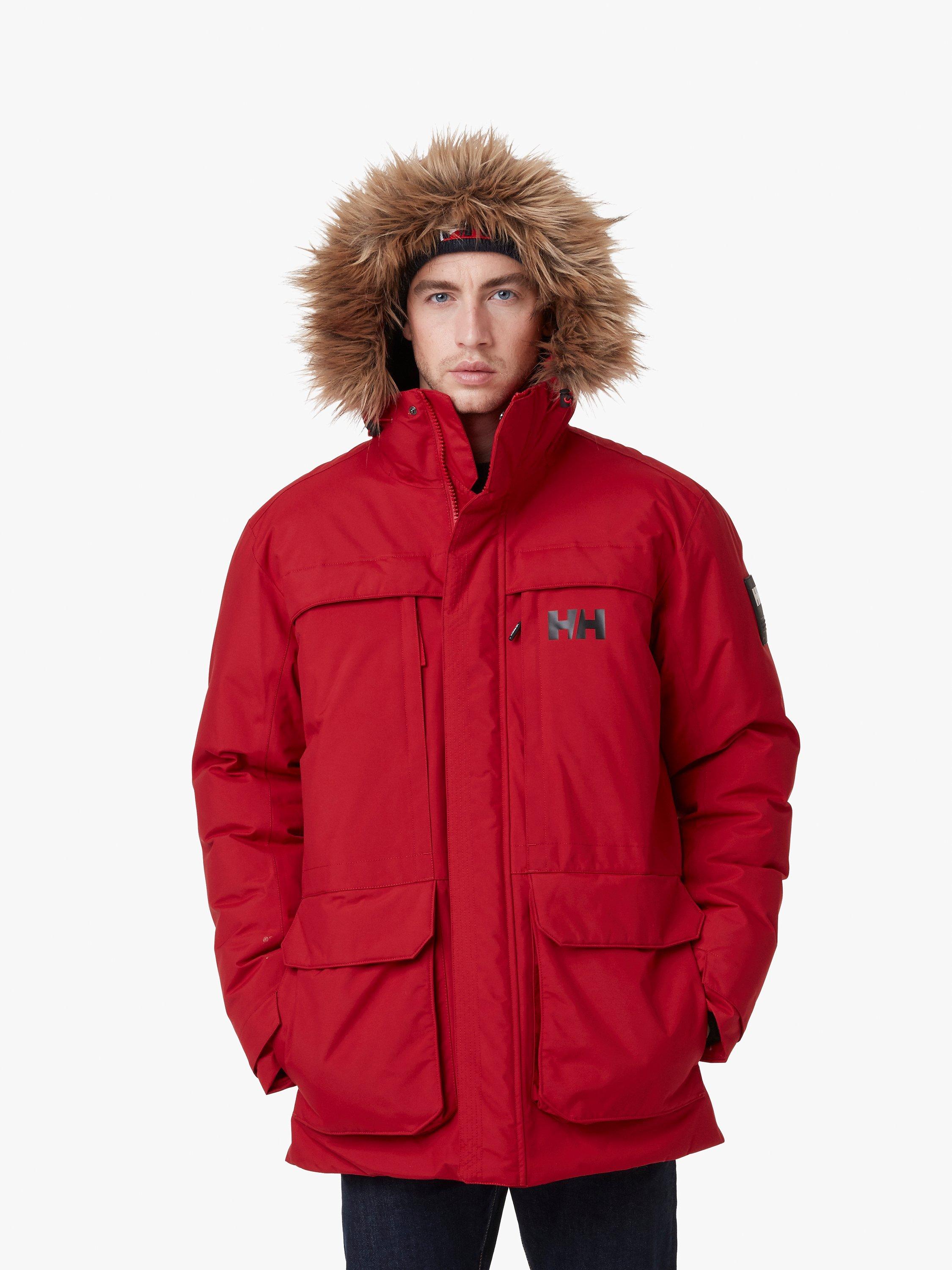 Helly Hansen Nordsjo Men's Waterproof Parka Jacket, Red