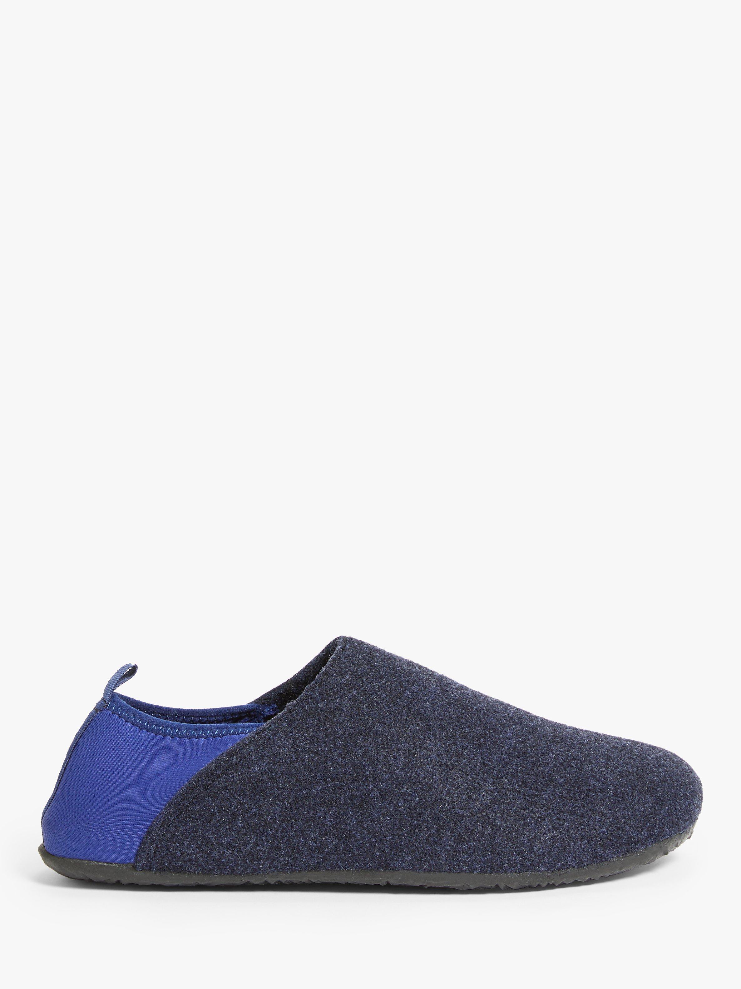 John Lewis Full Felt Slippers, Navy