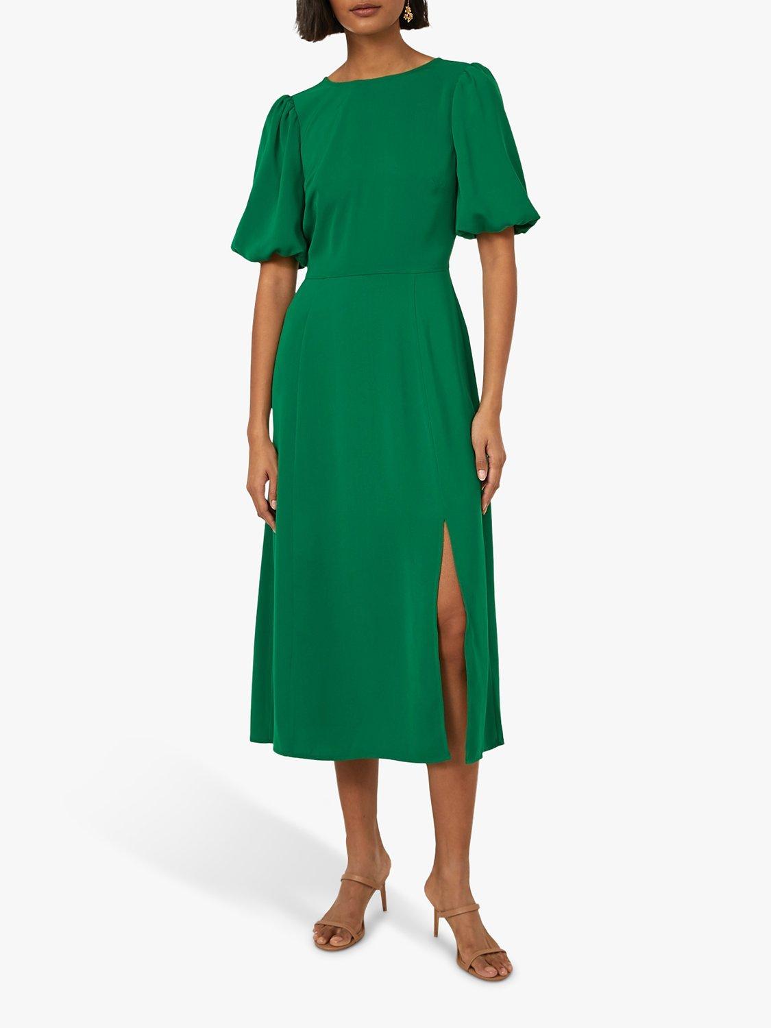 Warehouse green midi dress sales