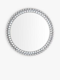 Gallery Direct Crystal Frame Round Wall Mirror, 80cm
