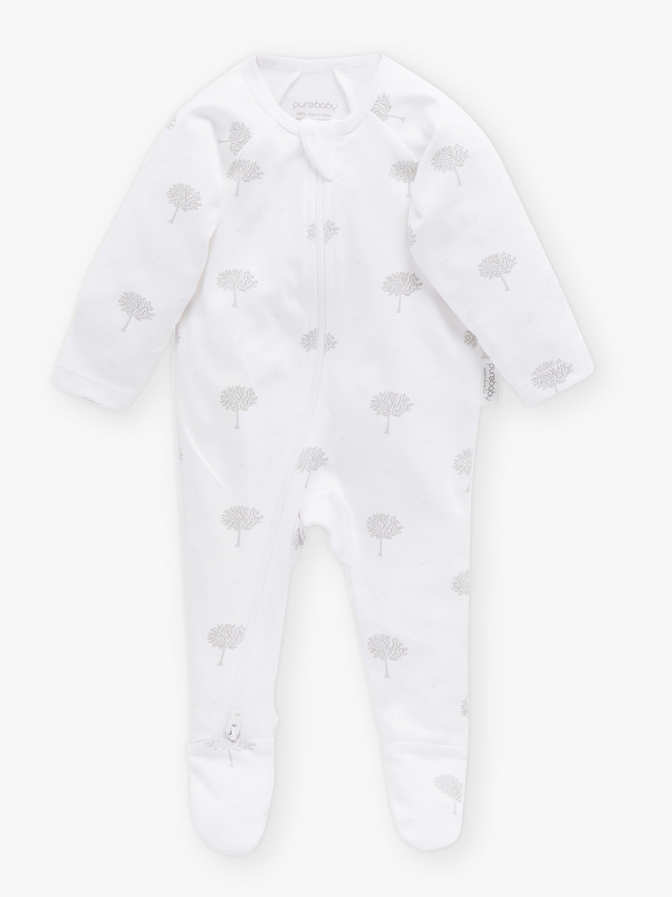 Product image 4 of 5, which shows Purebaby Organic Cotton Essentials Collection Newborn Hospital Gift Set, Pack of 6, White, Newborn