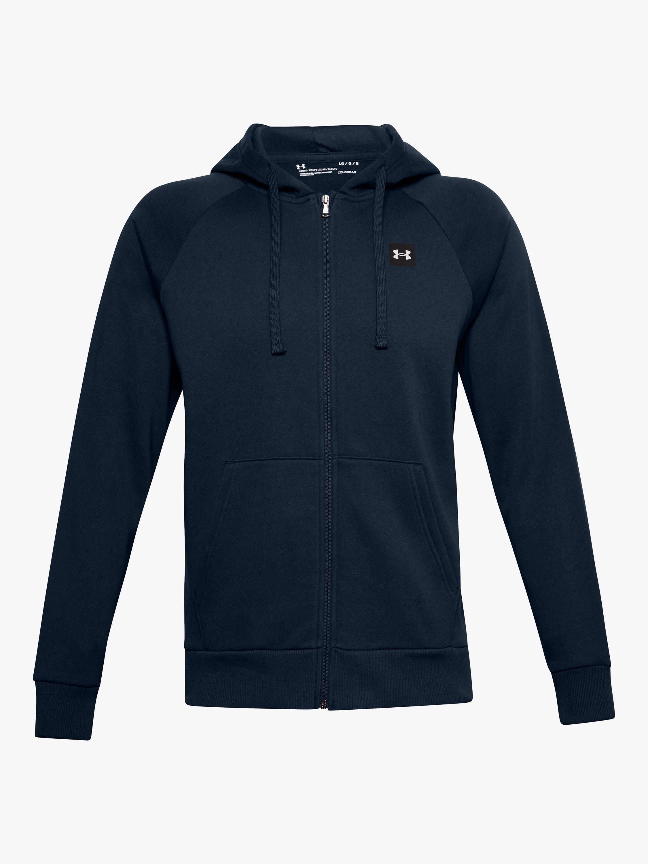 Under Armour Rival Fleece Full Zip Training Hoodie, Academy, XXL