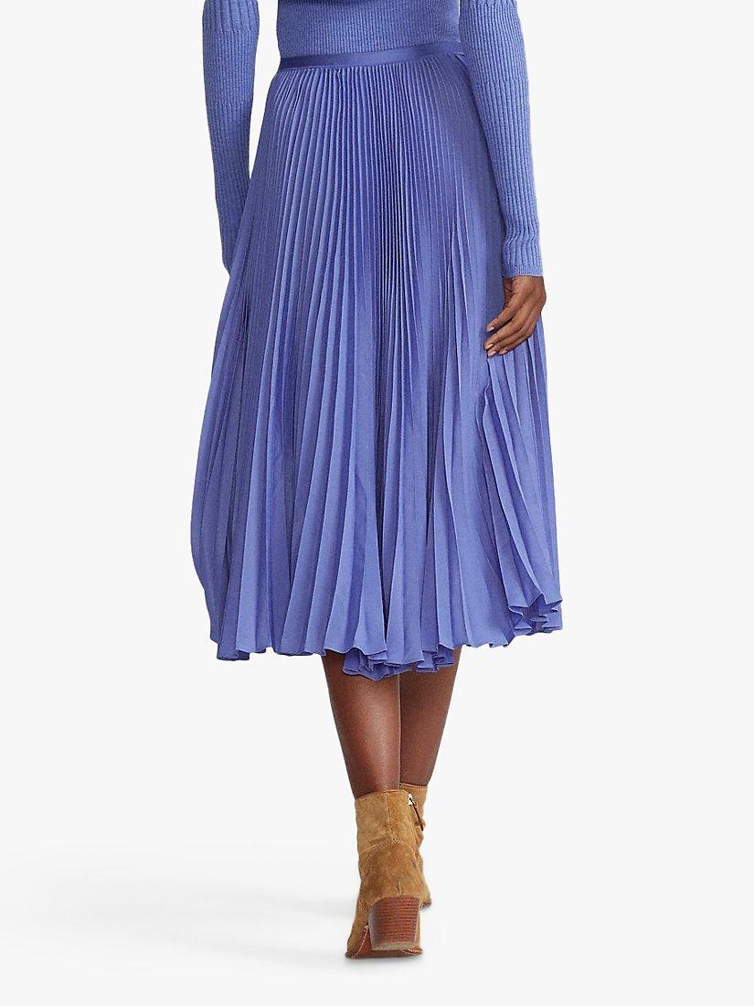 John lewis blue pleated skirt best sale