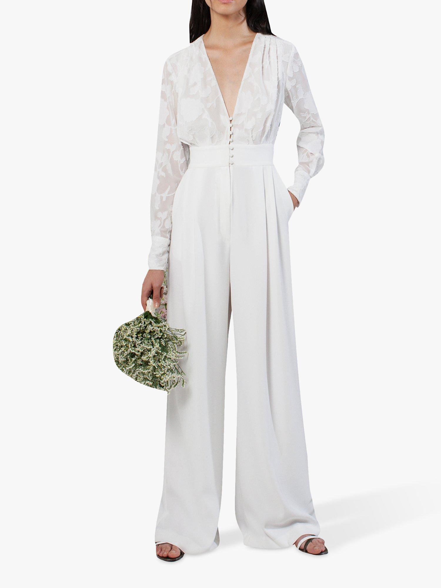 French connection white jumpsuit deals