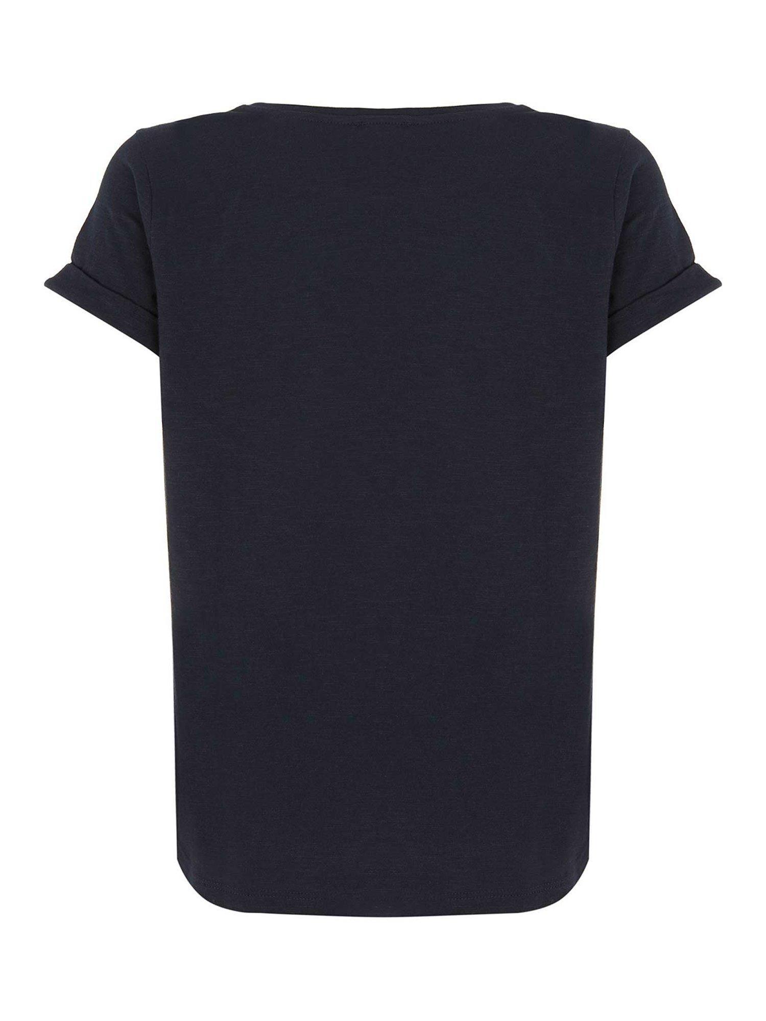 Product image 5 of 5, which shows Mint Velvet Cotton Star T-Shirt, Dark Blue, XS