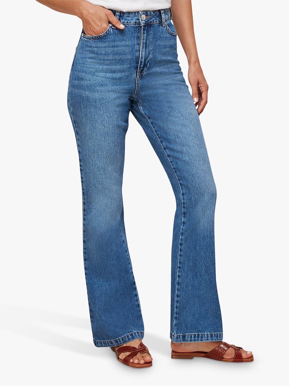 Whistles Authentic Flared Jeans, Denim