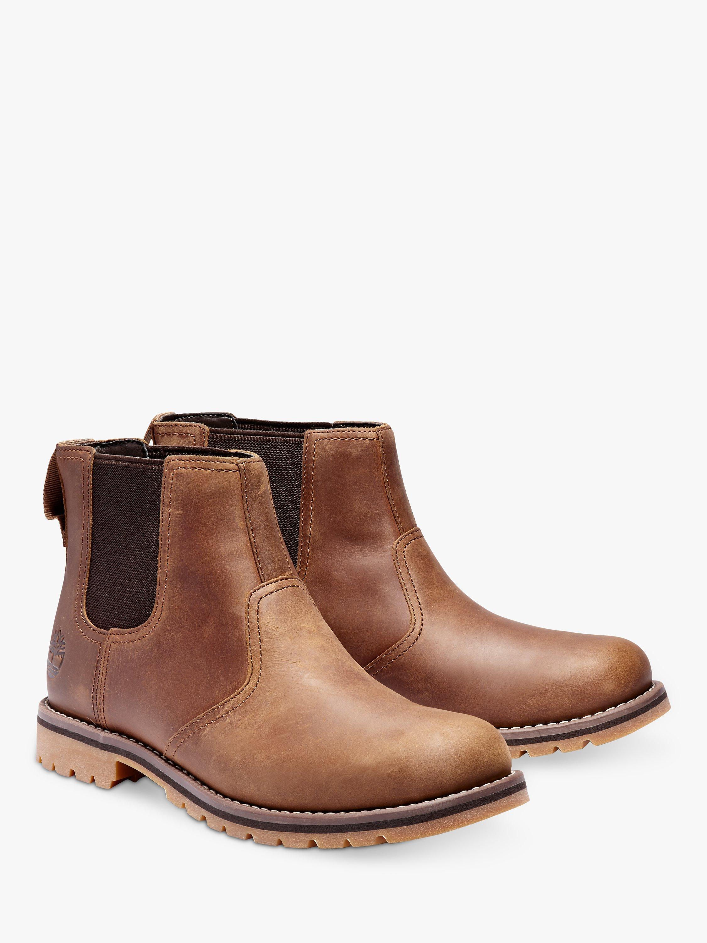 Product image 2 of 6, which shows Timberland Larchmont Leather Chelsea Boots, Rust, 7