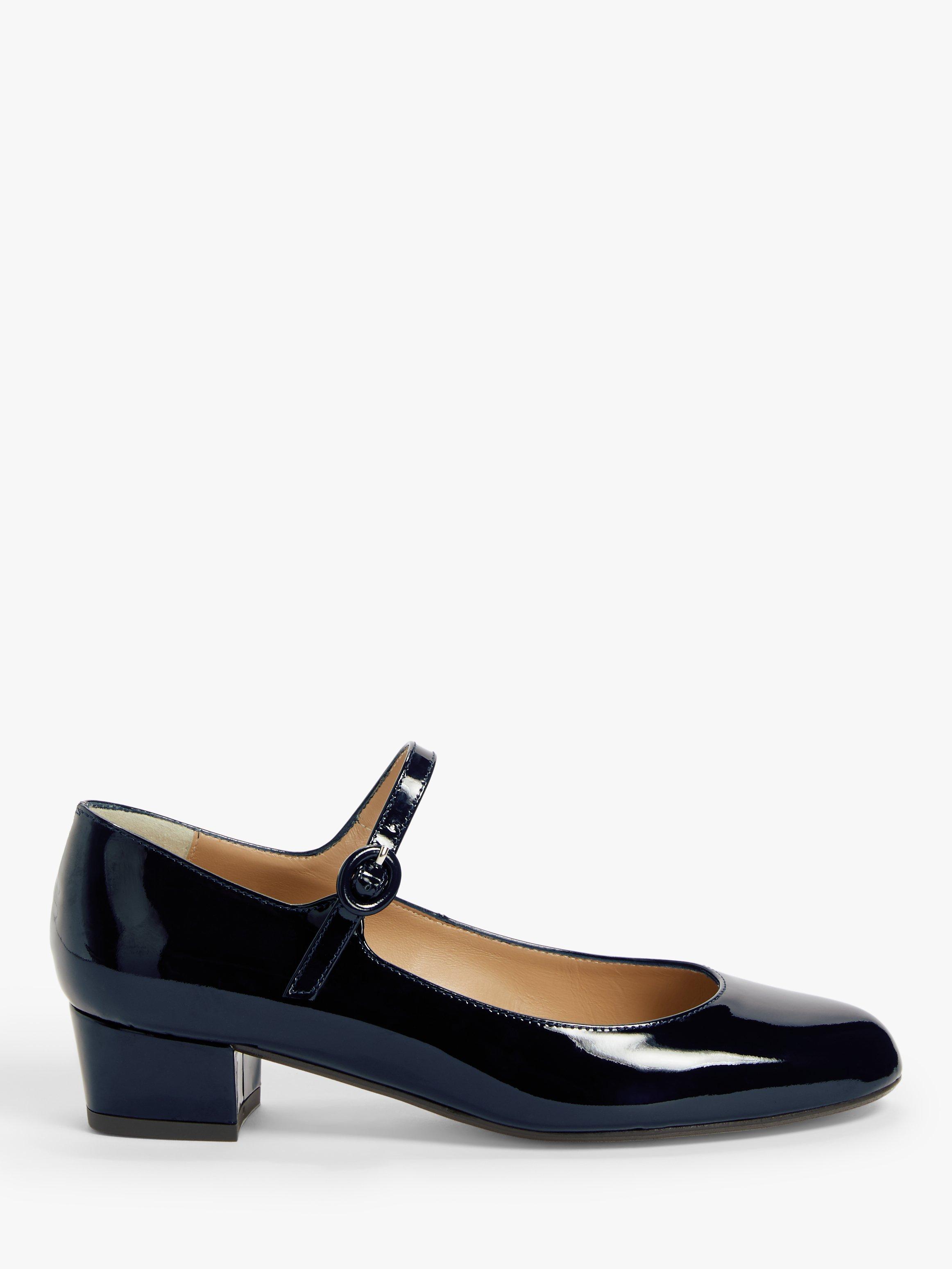 John Lewis Partners Adora Patent Leather Mary Jane Court Shoes Navy