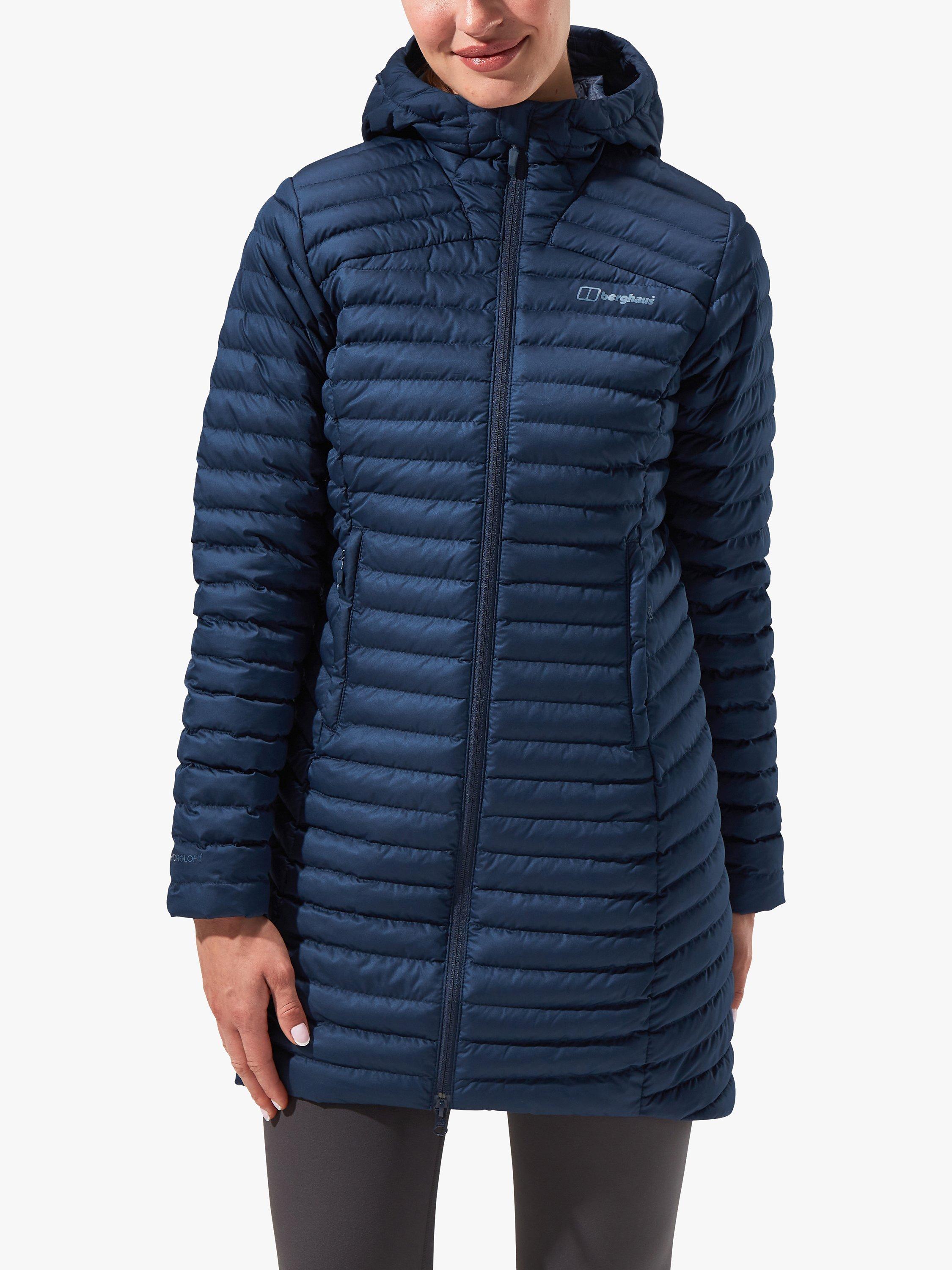Berghaus Nula Micro Women's Long Water Resistant Jacket, Dark Blue