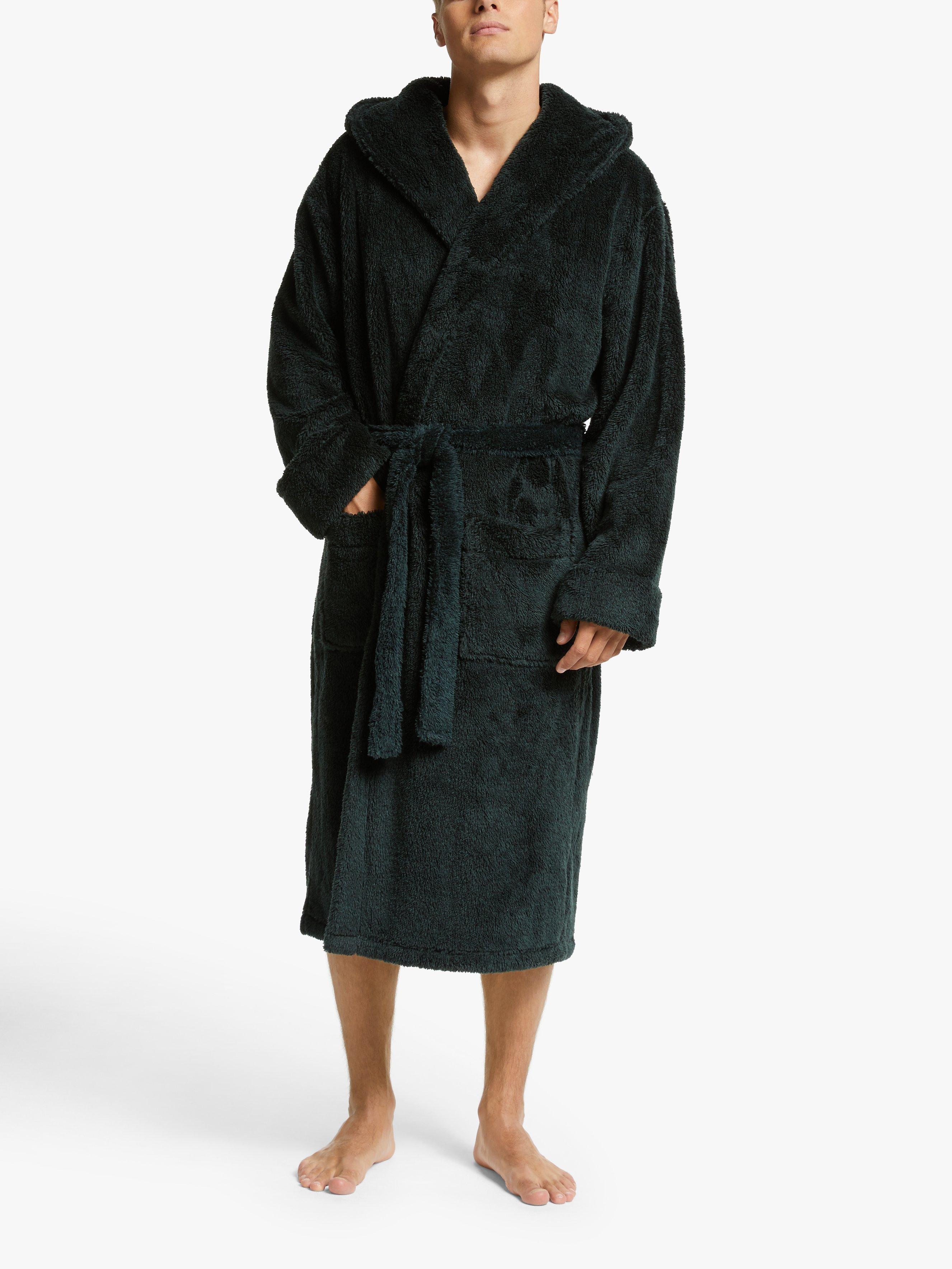 John Lewis High Pile Hooded Robe