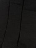 John Lewis Wool Mix Men's Socks, Pack of 3, Black