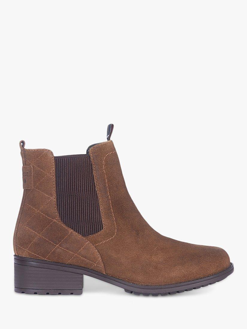 Barbour Rimini Suede Chelsea Ankle Boots Brown